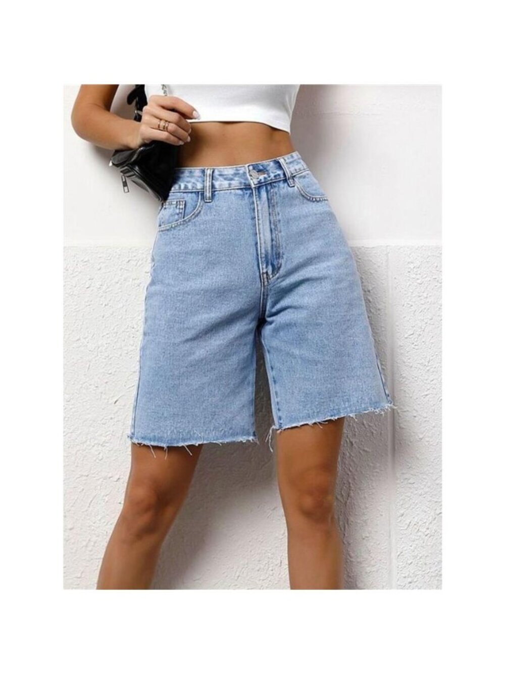 High Waist Denim Shorts